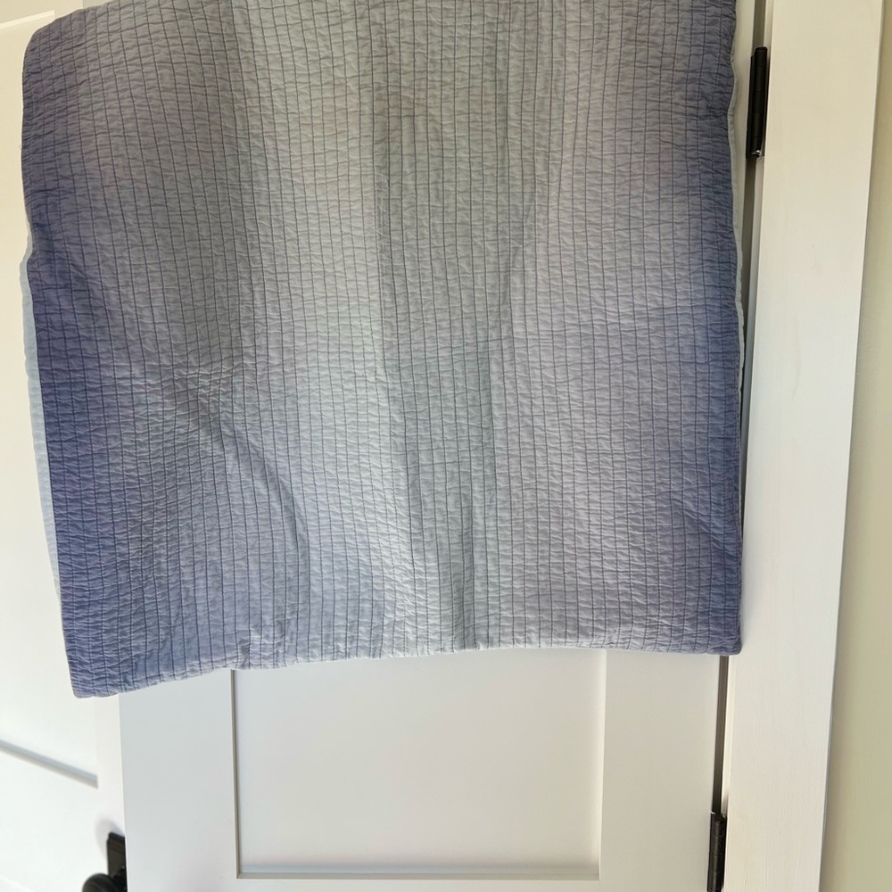 Restoration Hardware Blue Ombré European Shams